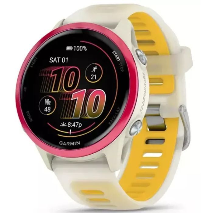 Смарт-часы Garmin Forerunner 570 - 42MM, Bone/Raspberry/Mango, GPS смарт-годин (010-02970-02)