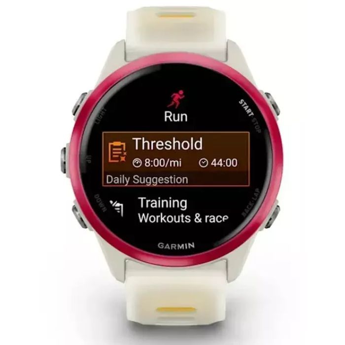 Смарт-часы Garmin Forerunner 570 - 42MM, Bone/Raspberry/Mango, GPS смарт-годин (010-02970-02) изображение 2