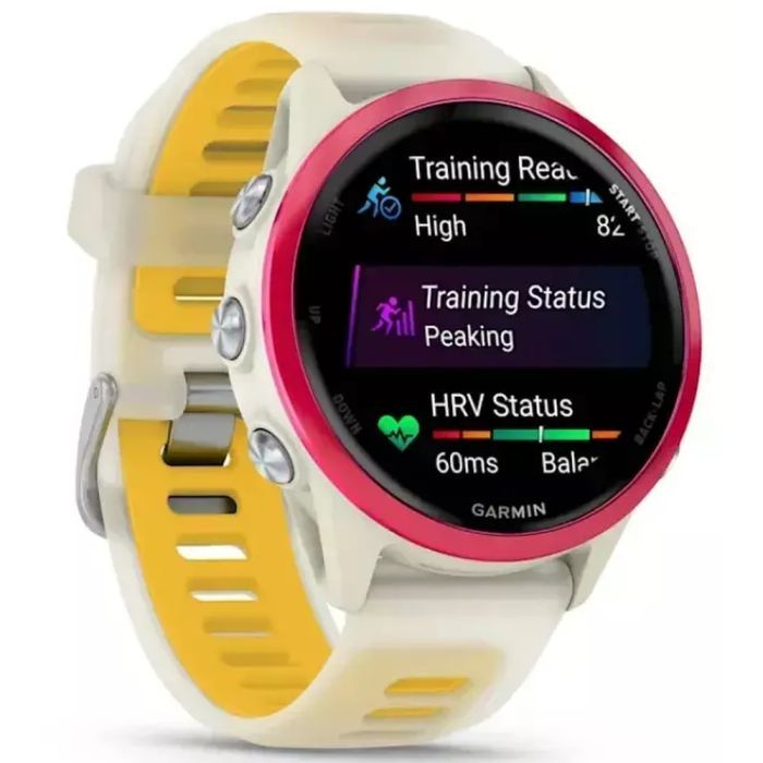 Смарт-часы Garmin Forerunner 570 - 42MM, Bone/Raspberry/Mango, GPS смарт-годин (010-02970-02) изображение 3