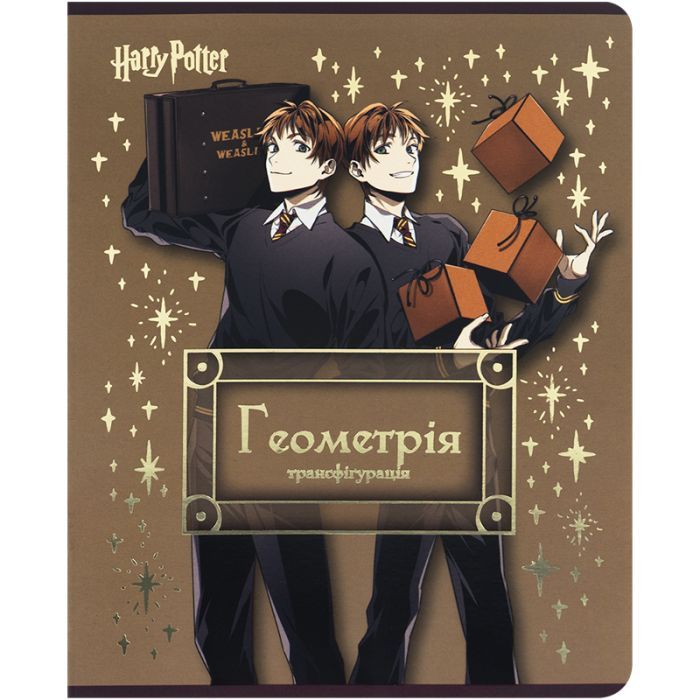 Зошит Kite предметний Harry Potter 48 аркуші, клітинка, геометрія (HP25-240-1)