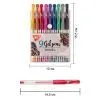 Ручка гелевая Yes набор Metallic 9 штук (420433) изображение 2