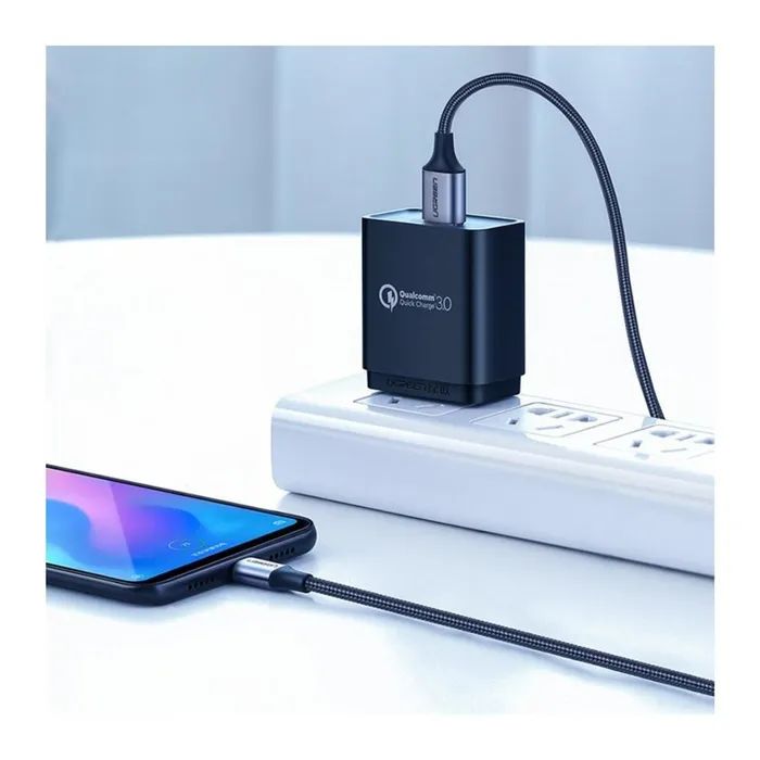 Дата кабель USB 2.0 AM to USB-C 1.5m Ugreen (UGR-60127) изображение 5