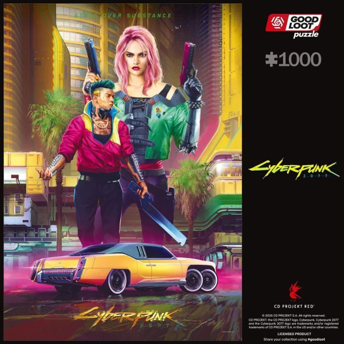 Пазл GoodLoot Cyberpunk 2077 Kitsch Style 1000 эл. (5908305249696) изображение 6