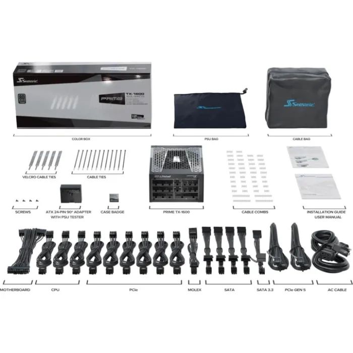 Блок питания Seasonic 1600W (PRIME TX 1600-ATX31) изображение 11 Блок питания Seasonic 1600W (PRIME TX 1600-ATX31) изображение 11