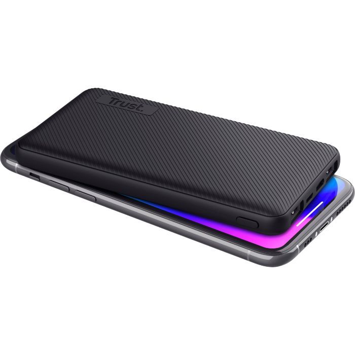 Батарея універсальна Trust 10000mAh Primo ECO, 2хUSB-A/USB-C, 15W, black (24678_TRUST) зображення 6