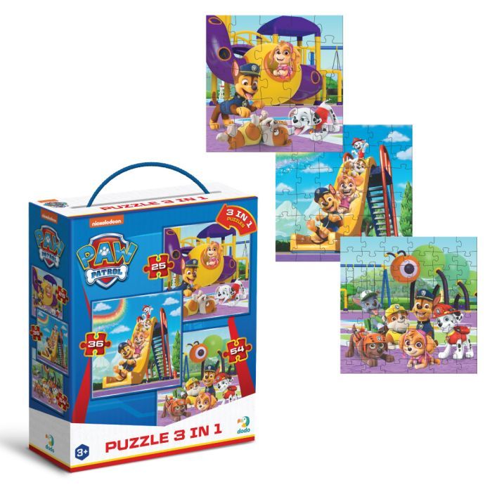 Пазл DoDo 3 в 1 Paw Patrol. Ігровий майданчик (200578) зображення 2