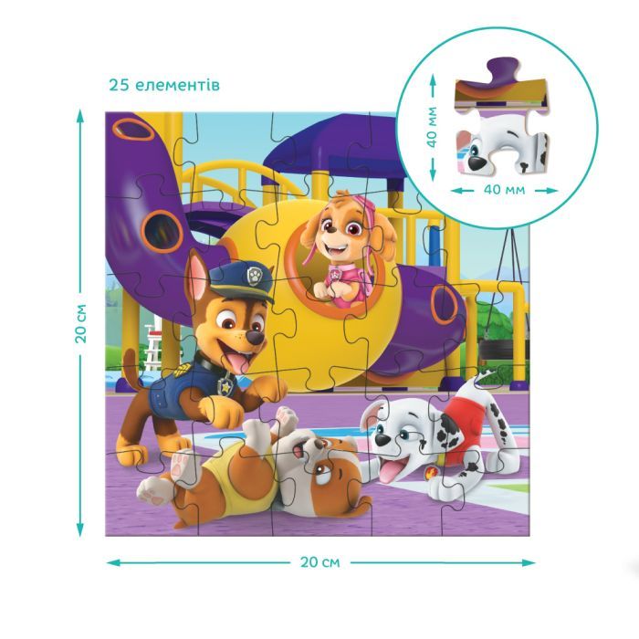 Пазл DoDo 3 в 1 Paw Patrol. Ігровий майданчик (200578) зображення 5