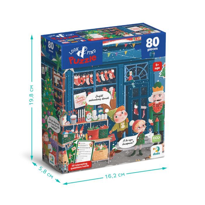 Пазл DoDo Ищи и находи Зимние праздники, 80 элементов (300663) изображение 6