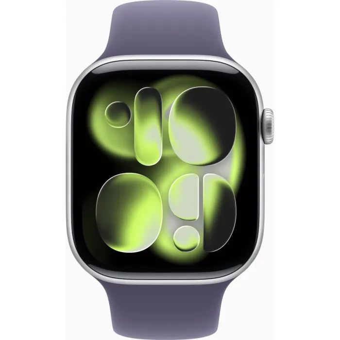 Смарт-годинник Apple Watch Series 11 GPS 46mm Silver Aluminium Case with Purple Fog Sport Band - S/M (MEV94RK/A) зображення 2