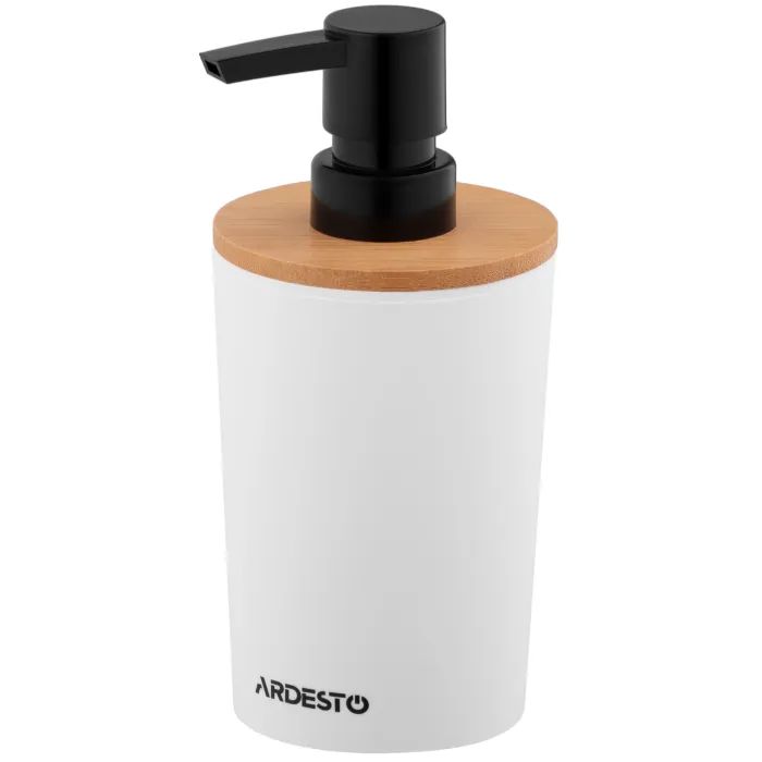 Дозатор для рідкого мила Ardesto Minimalism Темно-зелений 380 мл (ARHB3104OB)