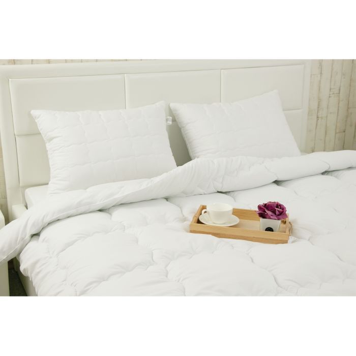 Одеяло Руно набор одеяло силиконовое Warm Silver 140х205+1 подушка 50х70 (924.52_Warm Silver) изображение 2