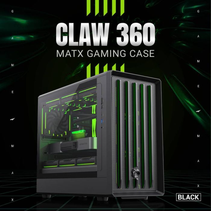 Корпус для ПК Gamemax Claw 360 BK изображение 7