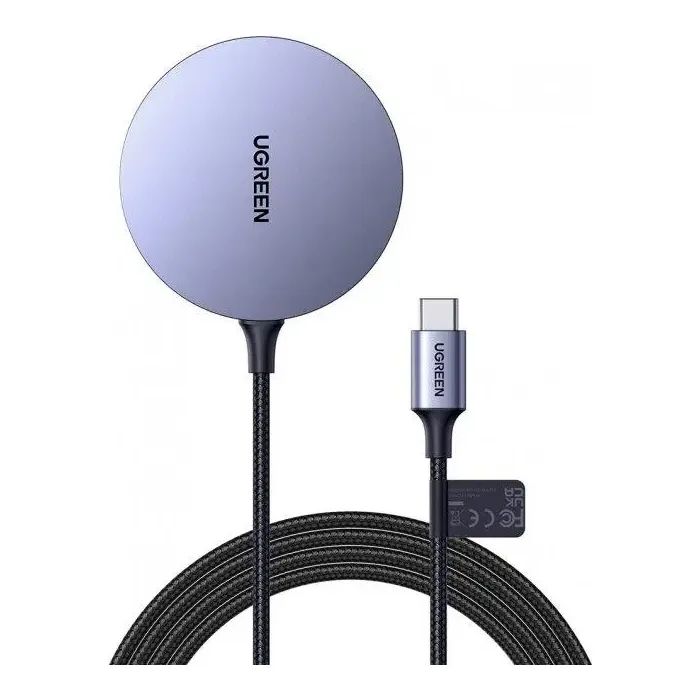 Зарядний пристрій Ugreen Magnetic Wireless Charger 15W CD245 (30233)