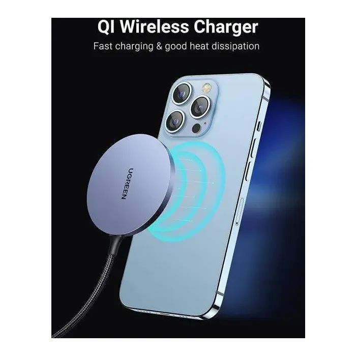 Зарядний пристрій Ugreen Magnetic Wireless Charger 15W CD245 (30233) зображення 2