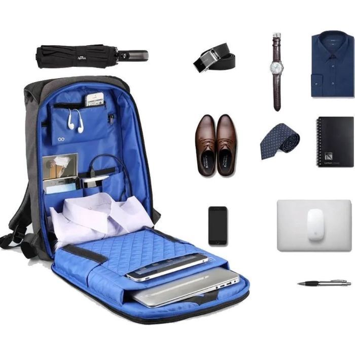 Рюкзак для ноутбука Kingsons 17" laptop backpack Light Grey (KS3149W-D17L) изображение 5