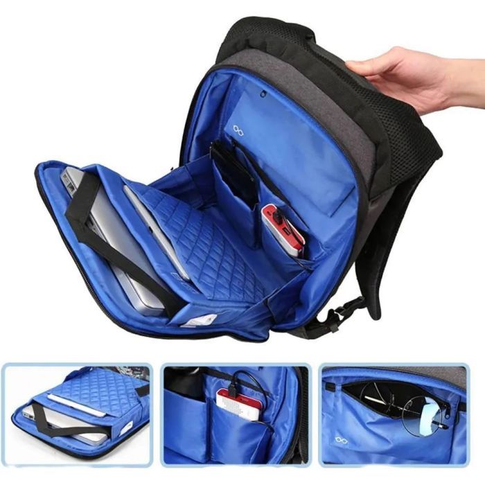 Рюкзак для ноутбука Kingsons 17" laptop backpack Light Grey (KS3149W-D17L) изображение 6