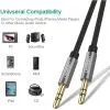 Кабель мультимедійний 3.5mm M to 3.5mm M 1.0m AV119 black Ugreen (10733) зображення 4