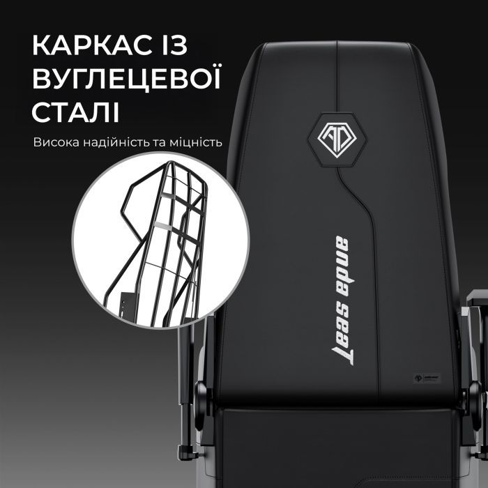 Крісло ігрове Anda Seat X3 PVC Gaming Sofa Black (AD-W-SF03-04-B-PV) зображення 11