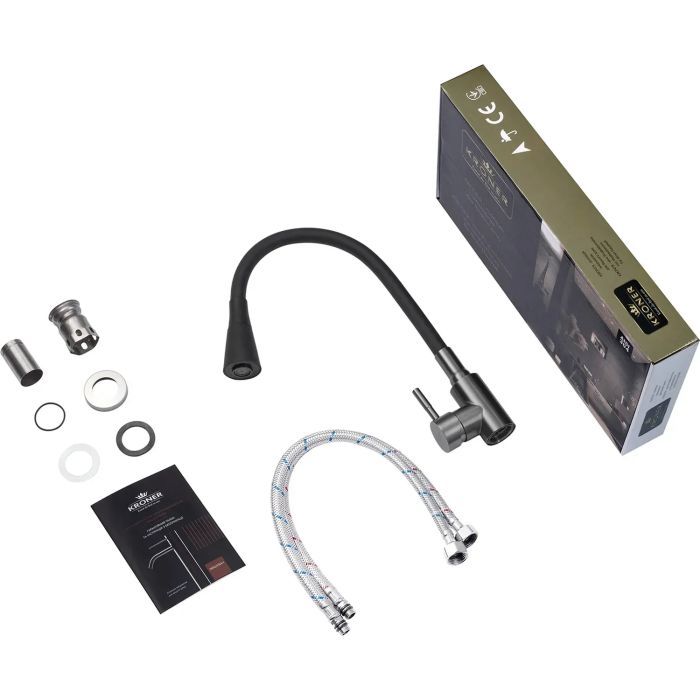 Смеситель Kroner Klassisch-PVD031BLK (CV035373) изображение 8