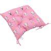 Подушка на стілець MirSon Бязь Принт 17-0528 Bunnies pink 50х50 см (2200006276852)