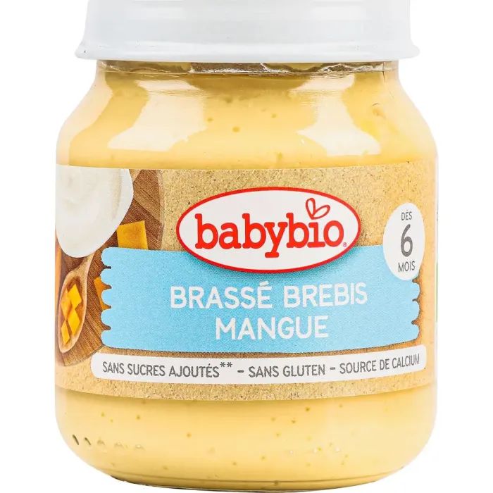Детское пюре BabyBio Органическое на основе овечьего молока из манго 130 г (51087)