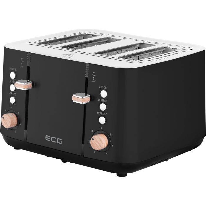 Тостер ECG ST 4768 Timber Black изображение 3