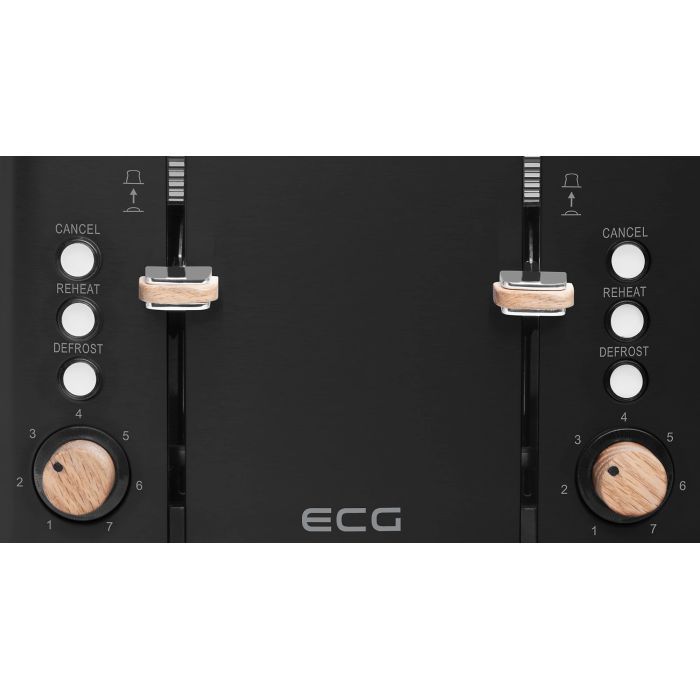 Тостер ECG ST 4768 Timber Black изображение 5