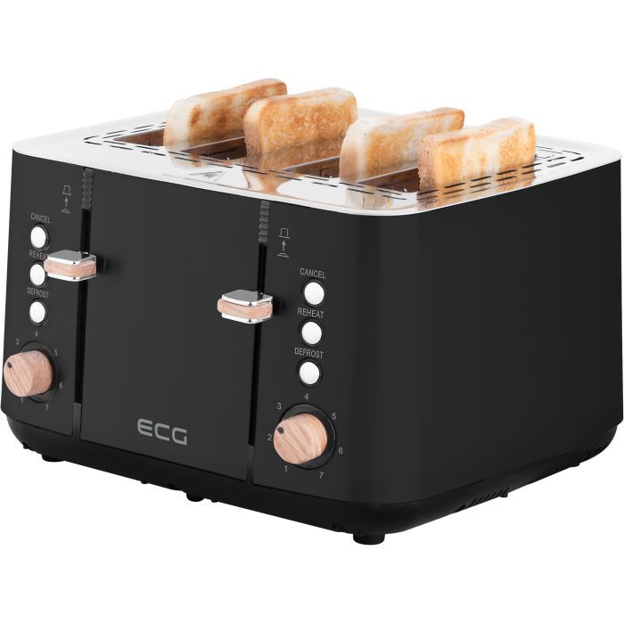 Тостер ECG ST 4768 Timber Black изображение 8