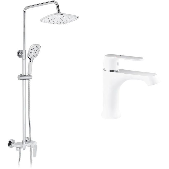 Душовий гарнітур Kroner Armada-W063 + змішувач Armada-W010 (CVS30214)