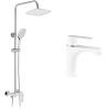 Душовий гарнітур Kroner Armada-W063 + змішувач Armada-W010 (CVS30214)
