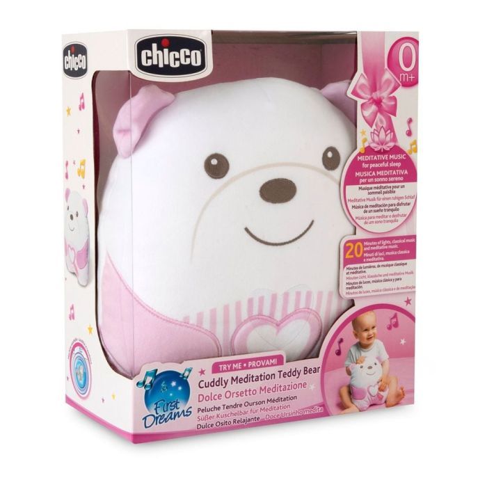 Мягкая игрушка Chicco мягкая музыкальная Успокаивающий медвежонок розовый (12266.10) изображение 3