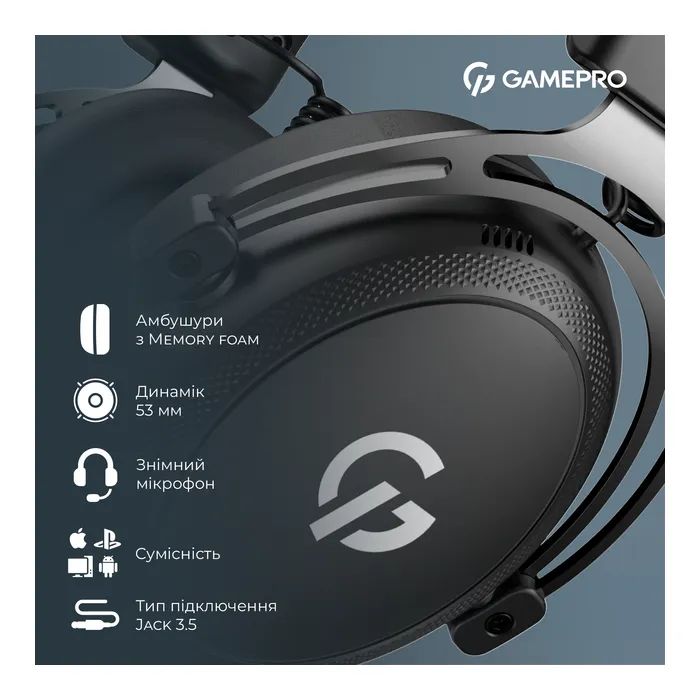 Наушники GamePro Asgard Skald Origin Black/Red (HS850BR) изображение 12