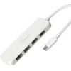 Концентратор J5create USB-C to 4xUSB-A 3.2 10Gbps white (JCH341EW-N) зображення 2