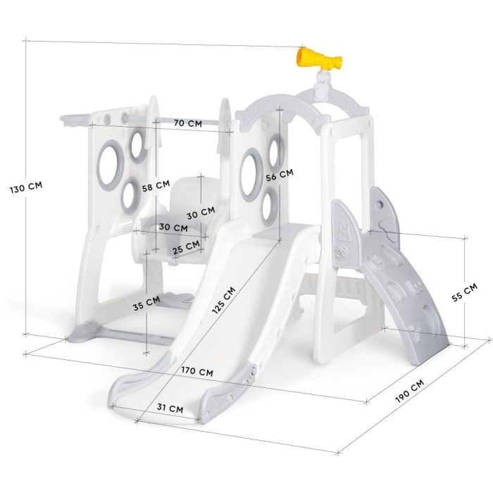 Игровая площадка Mealux Lola (KD-B076 White/Grey) изображение 2