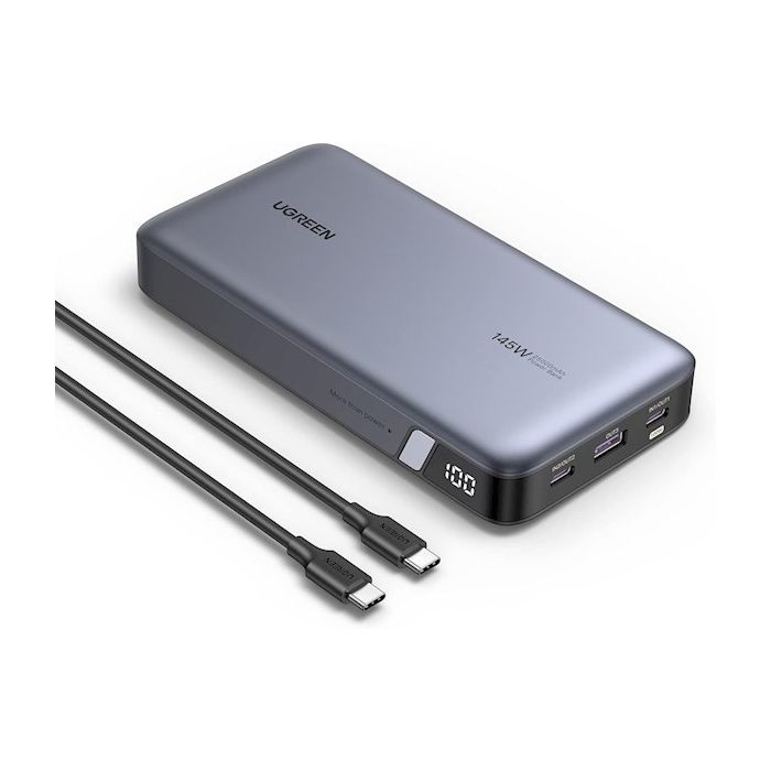 Батарея універсальна Ugreen 25000 mAh 145W Fast Charging Space Gray (U_90597A)