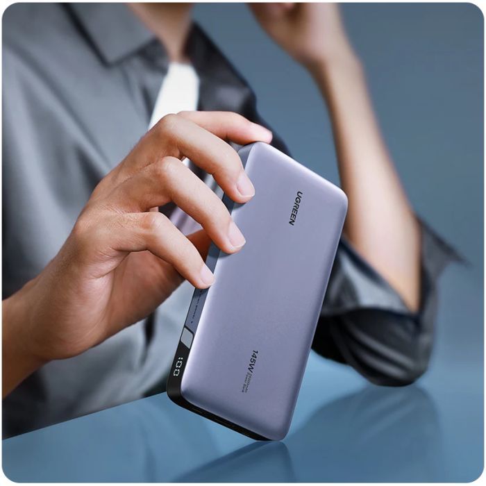 Батарея універсальна Ugreen 25000 mAh 145W Fast Charging Space Gray (U_90597A) зображення 3