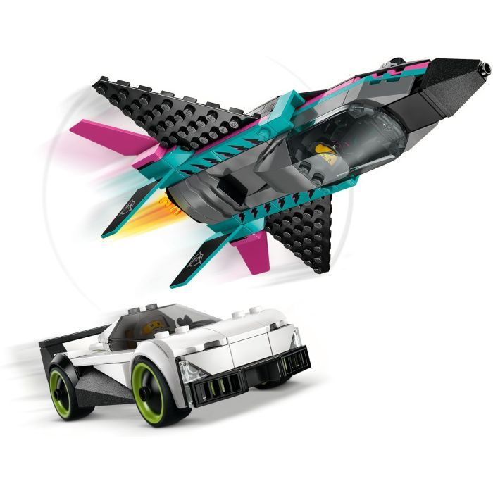 Конструктор LEGO City Реактивный самолет против автомобиля (60489) изображение 4