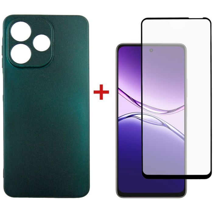 Чехол для мобильного телефона Dengos Oppo A5 Pro Soft+glass Green (DG-KM-183)