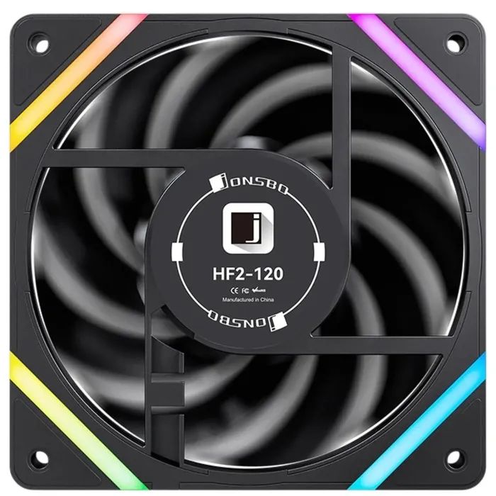 Кулер для корпуса JONSBO HF2-120B ARGB Black изображение 4