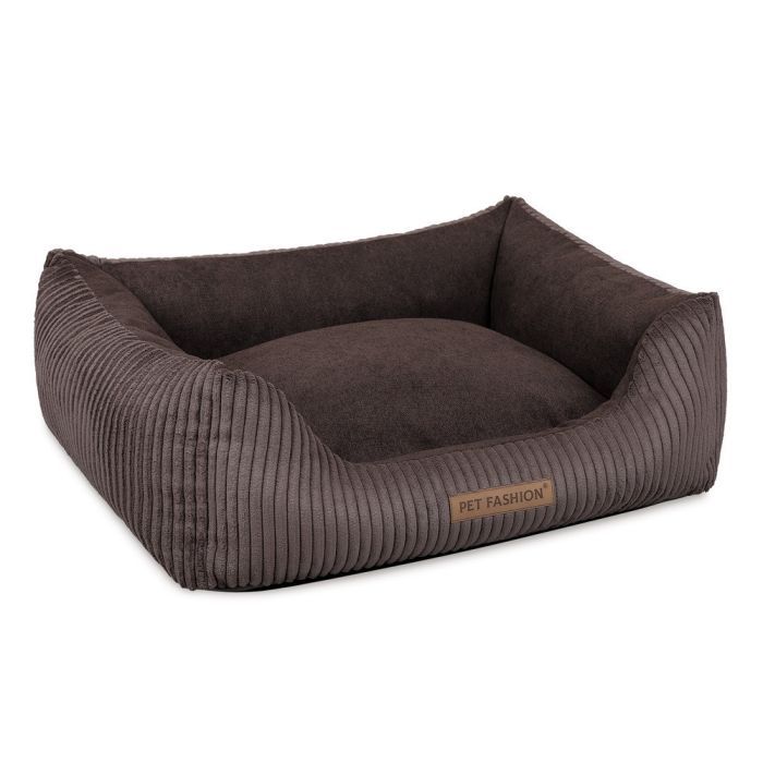 Лежак для животных Pet Fashion DEVID 62х50х19 см темно-серый (4823082444519)