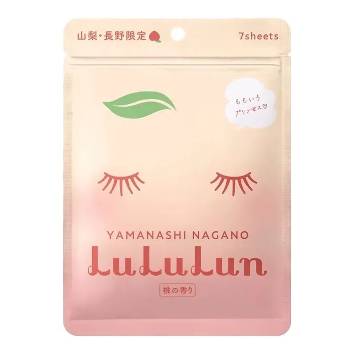 Маска для лица Lululun Premium Face Mask Персик из Яманаси 7 шт (4582305065916) изображение 2