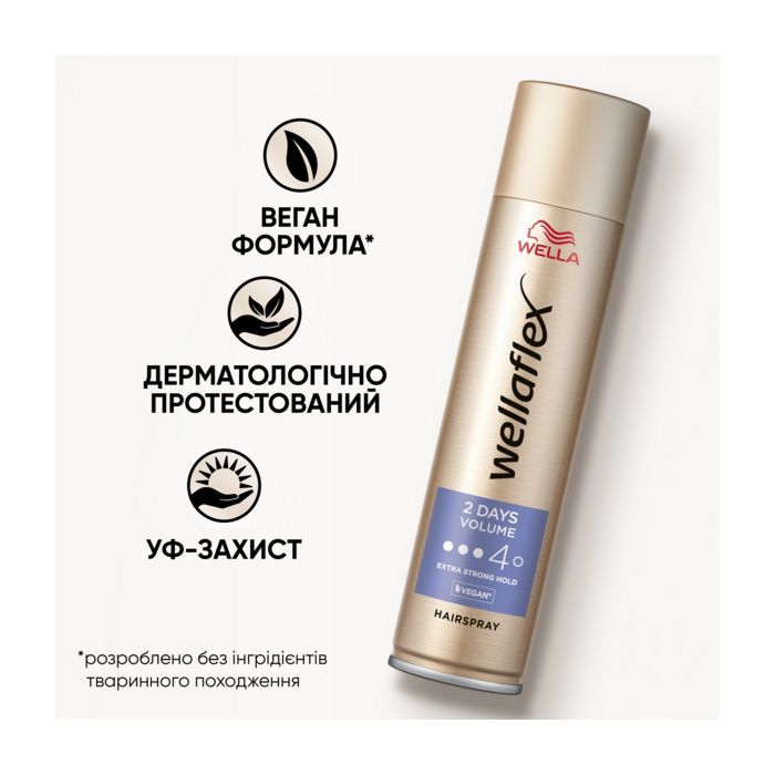 Лак для волосся WellaFlex 2 Days Volume 4 Extra Strong Hold 250 мл (4056800674336/4056800649884) зображення 3