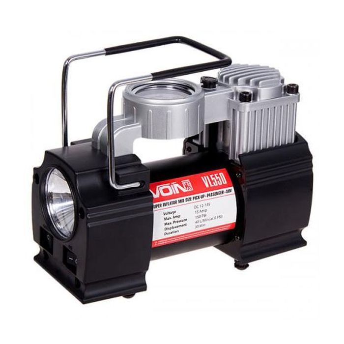 Автомобільний компресор VOIN VL-550 150psi/15Amp/40л (VL-550)
