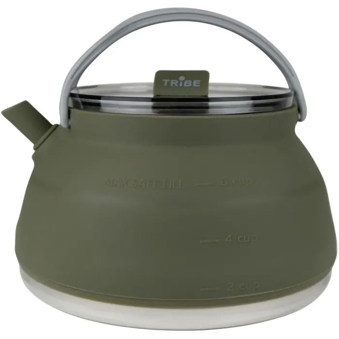 Чайник туристичний Tribe Collapsible Kettle 1,5 л силіконовий olive (T-FF-0026-olive) зображення 2