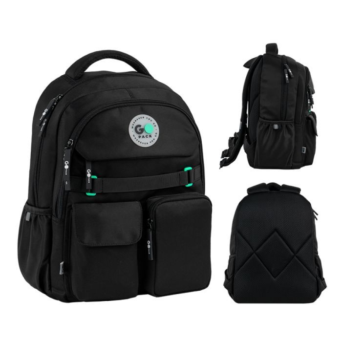 Рюкзак школьный GoPack Education 183 світло-сірий (GO26-183M-2)