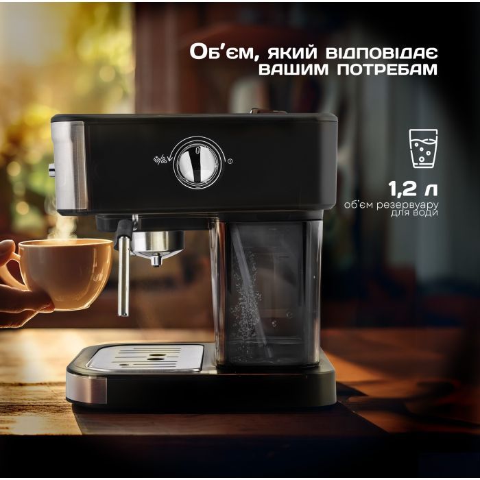 Ріжкова кавоварка еспресо Liberton LCM-2204 зображення 12