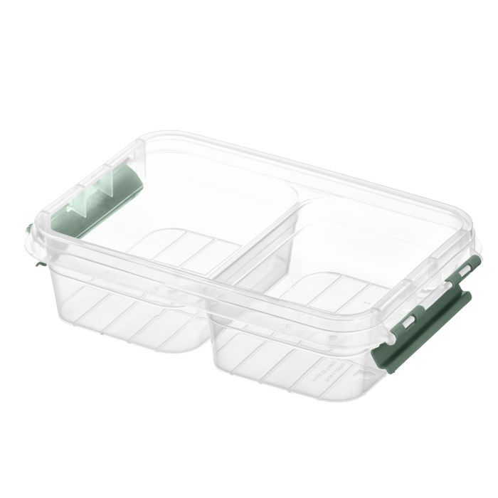 Харчовий контейнер Ardesto Fresh двосекційний 2х0.25л, пластик, прямокутна, блакитний (AR1302B) зображення 4
