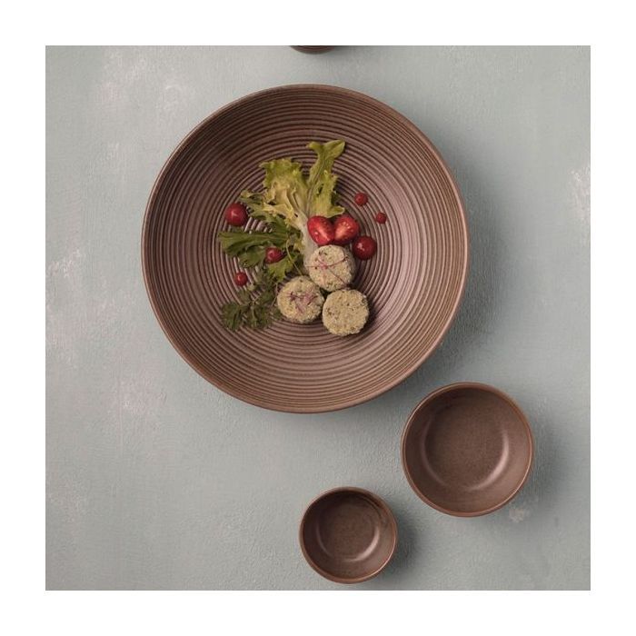 Тарелка By Bone серія "Helix Kaldi" глибока 25 см 1300 мл (HL-KD-FL-25-CK) изображение 3