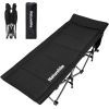 Розкладачка Naturehike CNK2300WS010, поліестер Oxford, чорна (6976507665209)