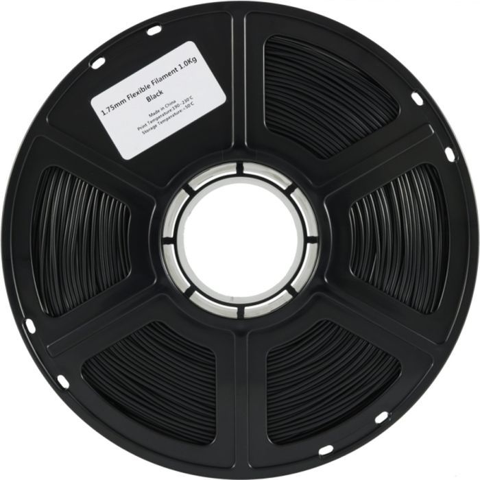 Пластик для 3D-принтера Flashforge FLEXIBLE 85A 1,75mm 1kg Black (FLB1) изображение 2